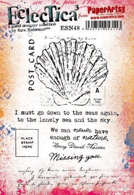 PaperArtsy Eclectica E³ Mounted Rubber Stamp Set - Sara Naumann 48 - ESN48