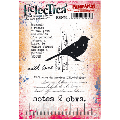 PaperArtsy Eclectica E³ Mounted Rubber Stamp Set - Sara Naumann 51 - ESN51