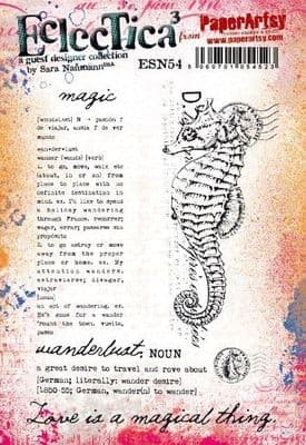 PaperArtsy Eclectica E³ Mounted Rubber Stamp Set - Sara Naumann 54 - ESN54