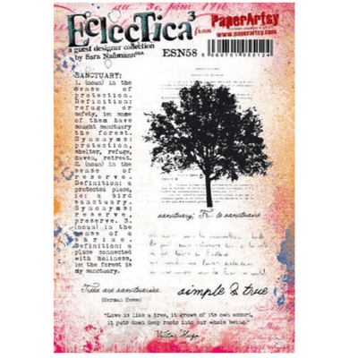 PaperArtsy Eclectica E³ Mounted Rubber Stamp Set - Sara Naumann 58 - ESN58