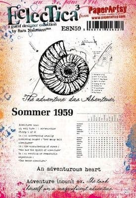 PaperArtsy Eclectica E³ Mounted Rubber Stamp Set - Sara Naumann 59 - ESN59
