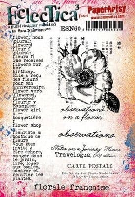PaperArtsy Eclectica E³ Mounted Rubber Stamp Set - Sara Naumann 60 - ESN60