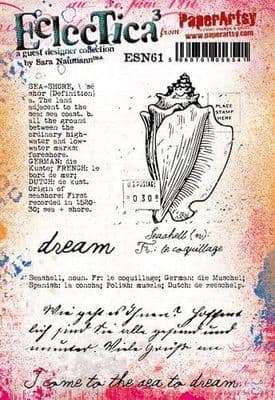 PaperArtsy Eclectica E³ Mounted Rubber Stamp Set - Sara Naumann 61 - ESN61