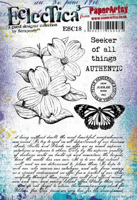 PaperArtsy Eclectica E³ Scrapcosy 18 Mounted Rubber Stamp Set - ESC18