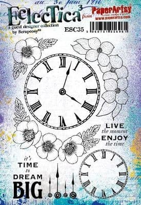 PaperArtsy Eclectica E³ Mounted Rubber Stamp Set - Scrapcosy 35 - ESC35