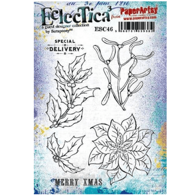 PaperArtsy Eclectica E³ Scrapcosy 46 Mounted Rubber Stamp Set - ESC46