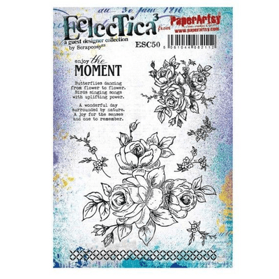 PaperArtsy Eclectica E³ Scrapcosy 50 Mounted Rubber Stamp Set - ESC50