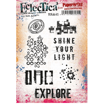 PaperArtsy Eclectica E³ Seth Apter 41 Mounted Rubber Stamp Set - ESA41