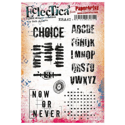 PaperArtsy Eclectica E³ Seth Apter 42 Mounted Rubber Stamp Set - ESA42