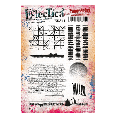 PaperArtsy Eclectica E³ Seth Apter 44 Mounted Rubber Stamp Set - ESA44