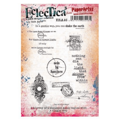PaperArtsy Eclectica E³ Seth Apter 46 Mounted Rubber Stamp Set - ESA46