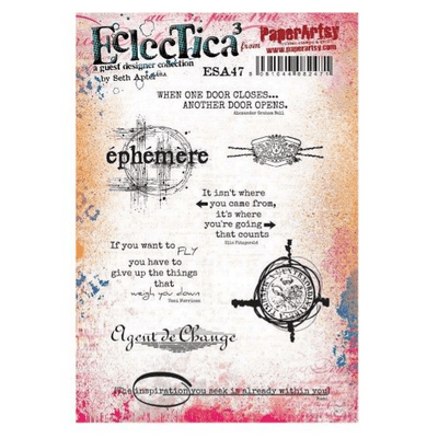PaperArtsy Eclectica E³ Seth Apter 47 Mounted Rubber Stamp Set - ESA47