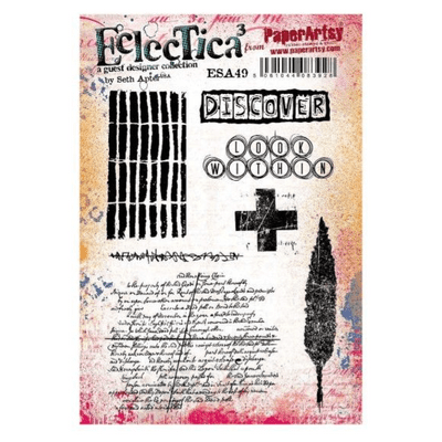 PaperArtsy Eclectica E³ Seth Apter 49 Mounted Rubber Stamp Set - ESA49