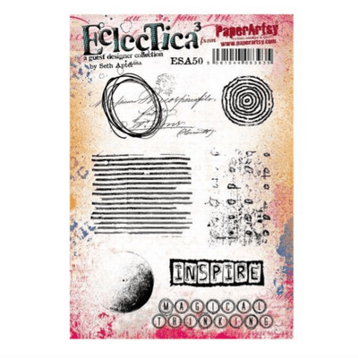 PaperArtsy Eclectica E³ Seth Apter 50 Mounted Rubber Stamp Set - ESA50