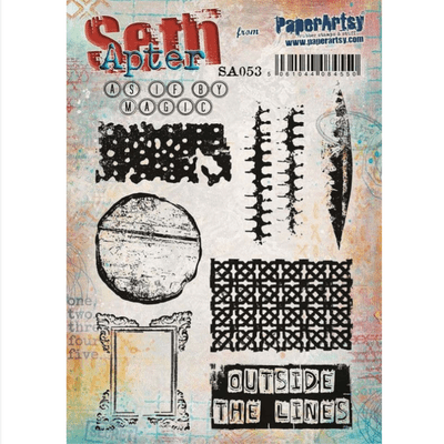 PaperArtsy Eclectica Seth Apter 53 Mounted Rubber Stamp Set - SA053