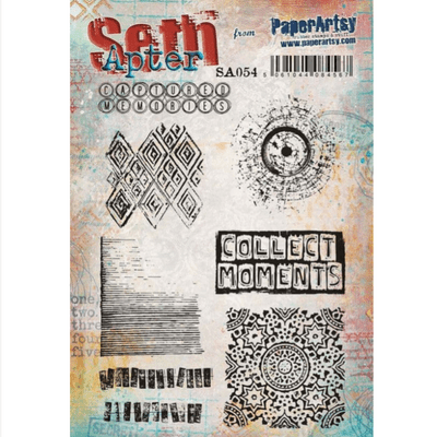 PaperArtsy Eclectica Seth Apter 54 Mounted Rubber Stamp Set - SA054