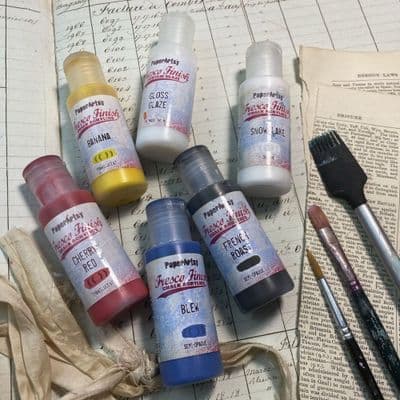 Paperartsy Fresco Finish Chalk Paint - Botanical Basics Alison Bomber Fodder School
