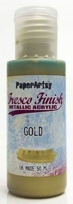 Paperartsy Fresco Finish Paint Metallic Gold