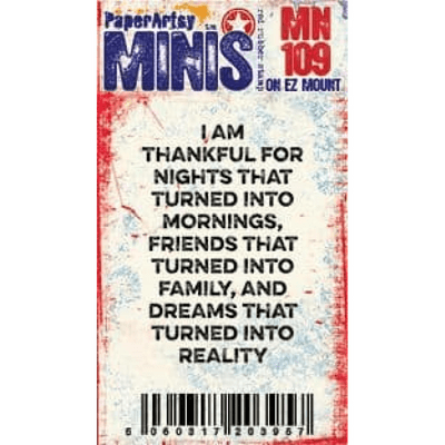 PaperArtsy Ink and the Dog Rubber Stamp Mini 109 - MN109