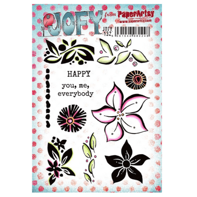 PaperArtsy JOFY Collection 132 Mounted Rubber Stamp Set - JOFY132