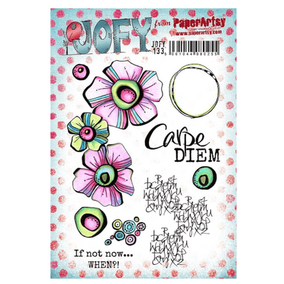 PaperArtsy JOFY Collection 133 Mounted Rubber Stamp Set - JOFY133