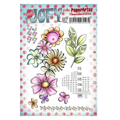 PaperArtsy JOFY Collection 134 Mounted Rubber Stamp Set - JOFY134