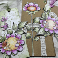 PaperArtsy JOFY Collection 147 Mounted Rubber Stamp Set - JOFY147