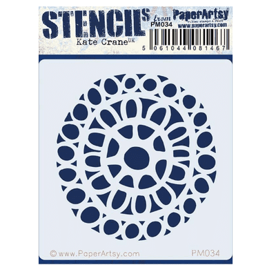 PaperArtsy Mini Stencil - Kate Crane 034 - PM034