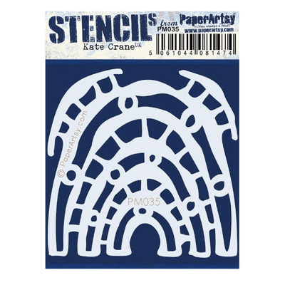 PaperArtsy Mini Stencil - Kate Crane 035 - PM035