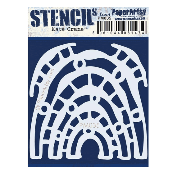 PaperArtsy Mini Stencil - Kate Crane 035 - PM035