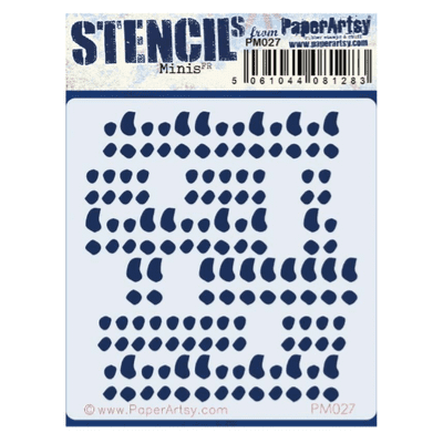 PaperArtsy Mini Stencil - Sara Naumann 027 - PM027