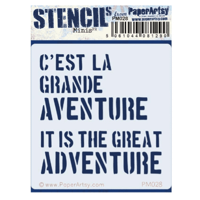 PaperArtsy Mini Stencil - Sara Naumann 028 - PM028