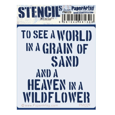 PaperArtsy Mini Stencil - Sara Naumann 029 - PM029