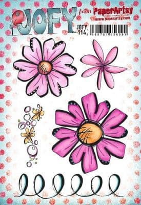 PaperArtsy Mounted Rubber Stamp Set JOFY Collection 114 - JOFY114