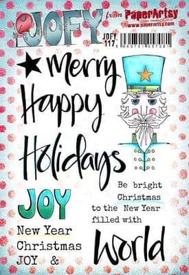 PaperArtsy Mounted Rubber Stamp Set JOFY Collection 117 - JOFY117