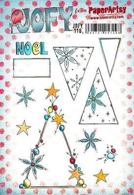 PaperArtsy Mounted Rubber Stamp Set JOFY Collection 118 - JOFY118