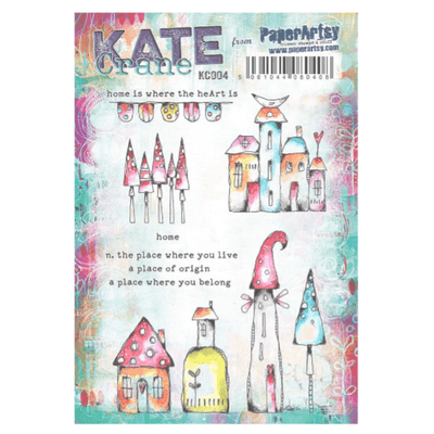 PaperArtsy Mounted Rubber Stamp Set - Kate Crane 004 - KC004