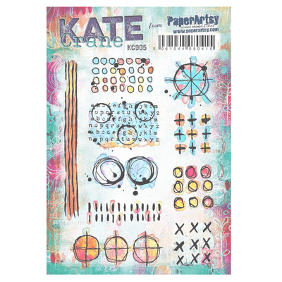 PaperArtsy Mounted Rubber Stamp Set - Kate Crane 005 - KC005