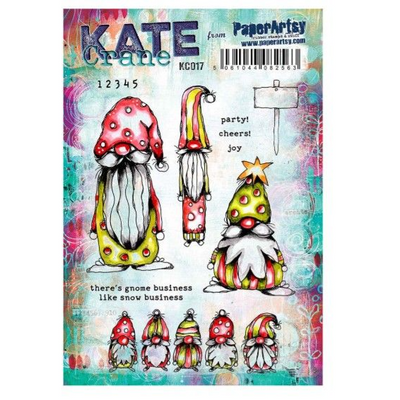 PaperArtsy Mounted Rubber Stamp Set - Kate Crane 017 - KC017