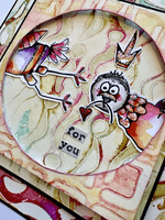 PaperArtsy Mounted Rubber Stamp Set - Kate Crane 023 - KC023