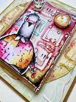 PaperArtsy Mounted Rubber Stamp Set - Kate Crane 023 - KC023