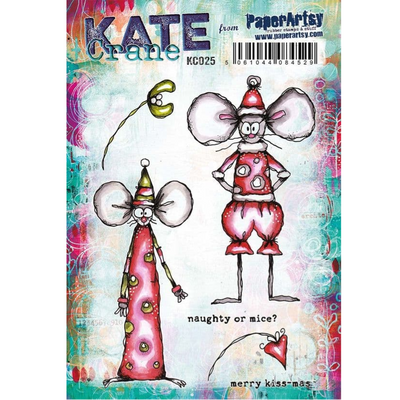 PaperArtsy Mounted Rubber Stamp Set - Kate Crane 025 - KC025