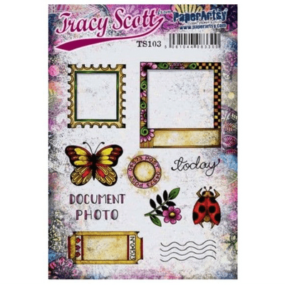 PaperArtsy Mounted Rubber Stamp Set - Tracy Scott 103 - TS103