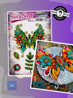 PaperArtsy Mounted Rubber Stamp Set - Tracy Scott 104 - TS104