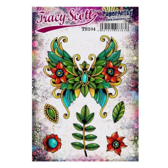 PaperArtsy Mounted Rubber Stamp Set - Tracy Scott 104 - TS104