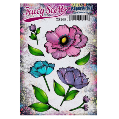 PaperArtsy Mounted Rubber Stamp Set - Tracy Scott 108 - TS108