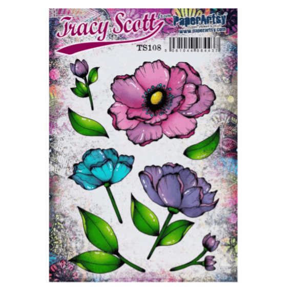 PaperArtsy Mounted Rubber Stamp Set - Tracy Scott 108 - TS108