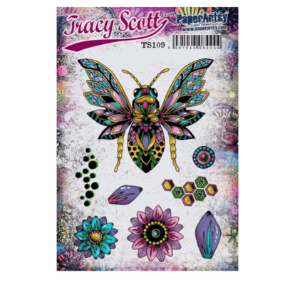 PaperArtsy Mounted Rubber Stamp Set - Tracy Scott 109 - TS109