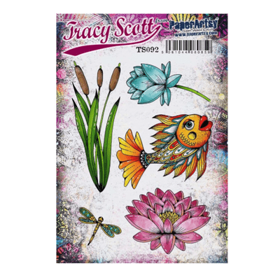 PaperArtsy Mounted Rubber Stamp Set - Tracy Scott 92 - TS092