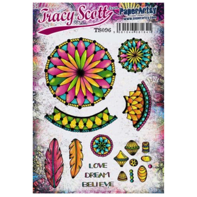 PaperArtsy Mounted Rubber Stamp Set - Tracy Scott 96 - TS096